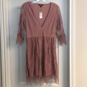 Express size 4 lavender lace dress NWT